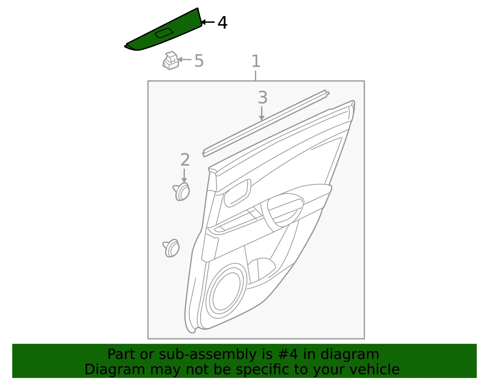 Switch Panel - Passenger Side (RH) - Mazda (B32H-68-5L1A-02) - view 2