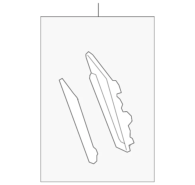 Back Up Light Assembly Bracket - Mazda (B45A-51-3HXA) - view 2