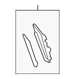 Back Up Light Assembly Bracket - Mazda (B45A-51-3HXA) - view 6