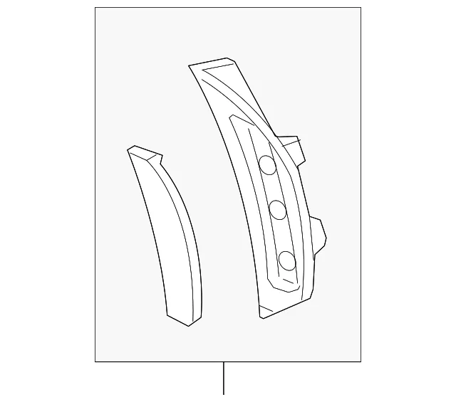 Back Up Light Assembly Bracket - Passenger Side (RH) - Mazda (B45C-51-3HXB)