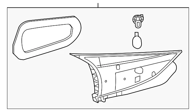 Back Up Light Assembly - Mazda (B45D-51-3F0D) - view 2