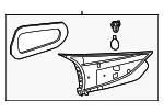 Back Up Light Assembly - Mazda (B45D-51-3F0D) - view 5
