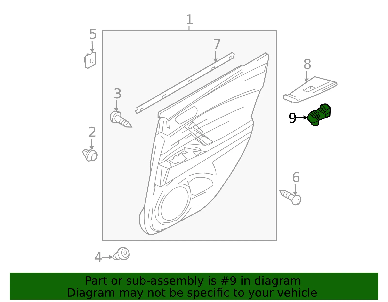 Window Switch - Passenger Side (RH) - Mazda (BBM2-66-370) - view 3