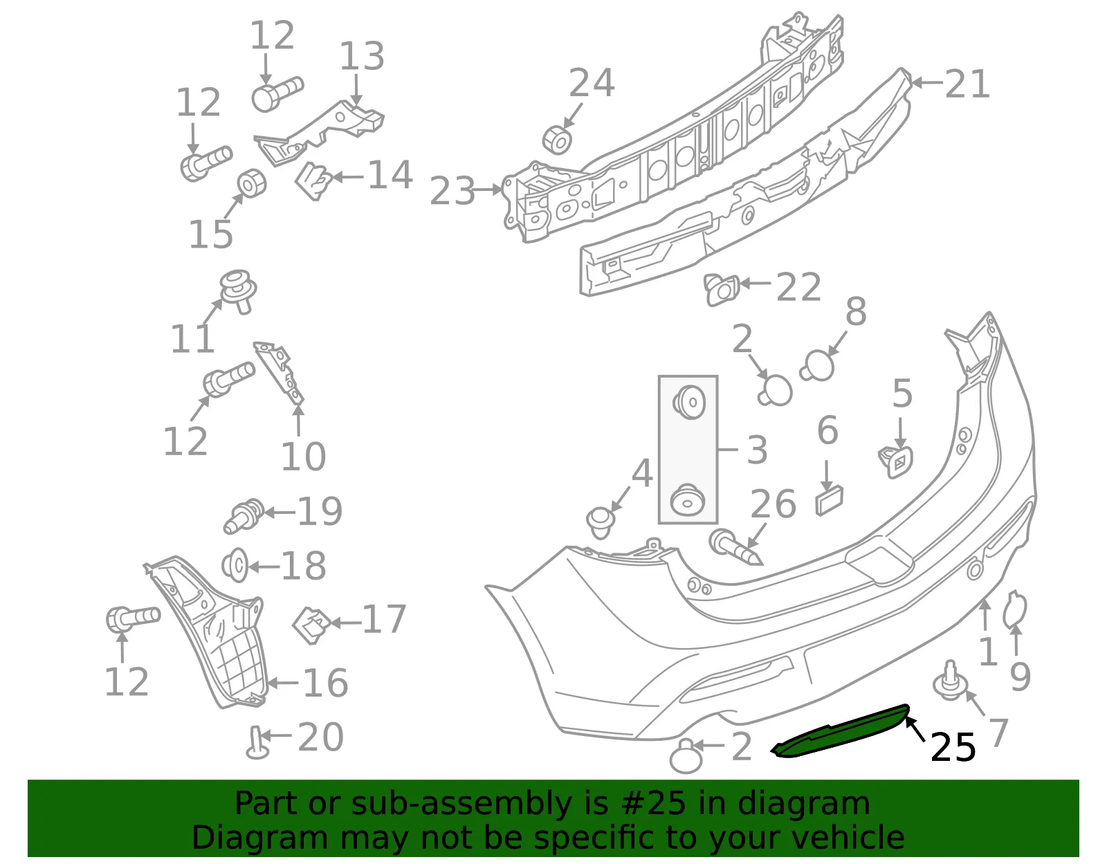 Reflector Panel - Mazda (BBM4-51-5L0C) - view 3