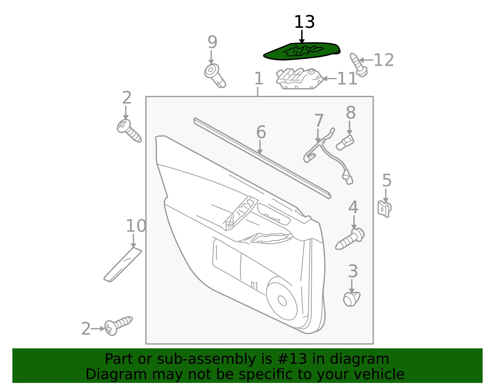 Switch Panel - Driver's Side (LH) - Mazda (BBM4-68-4L6B-02) - view 3