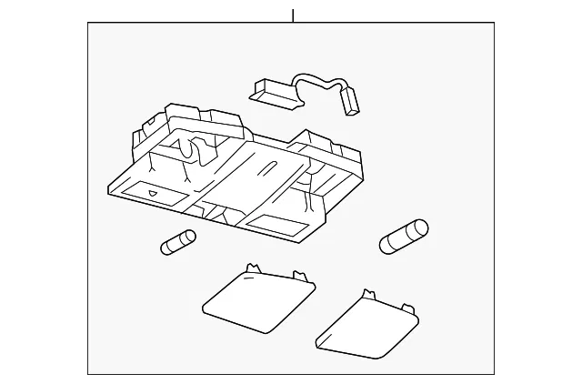 Map Lamp Assembly - Mazda (BBM4-69-970B-75) - view 2