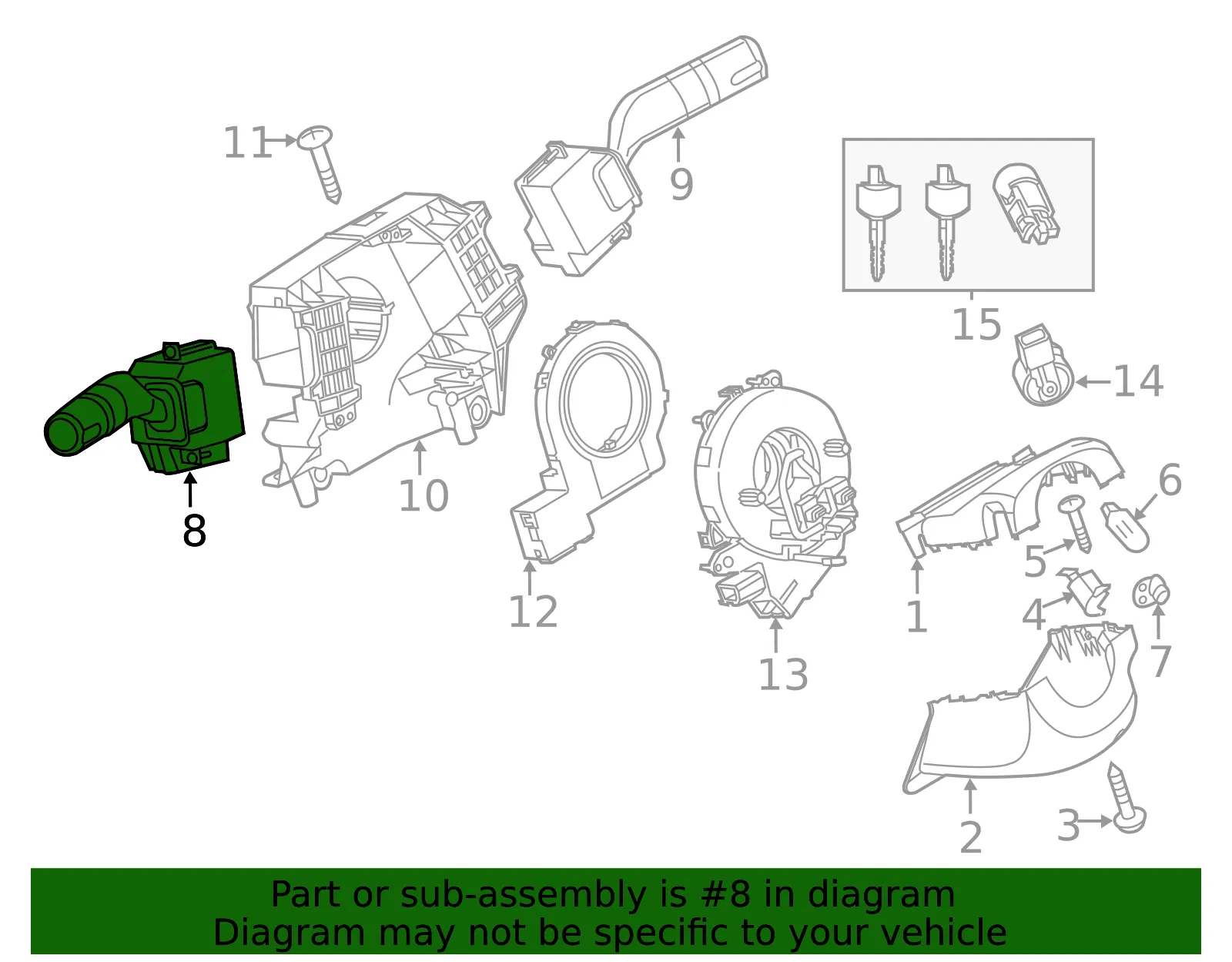 Multi-Function Switch - Mazda (BBM5-66-122) - view 3