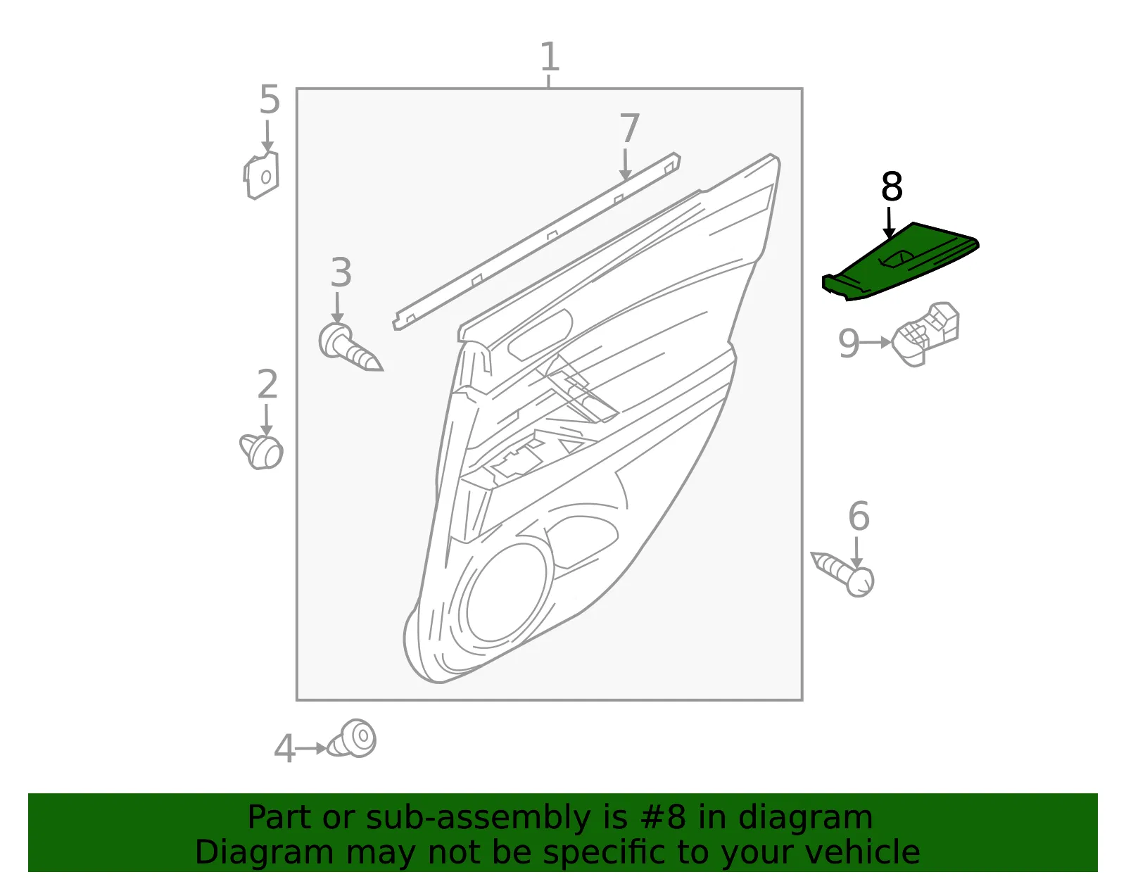 Switch Panel - Driver's Side (LH) - Mazda (BBM5-68-5L6-02) - view 2