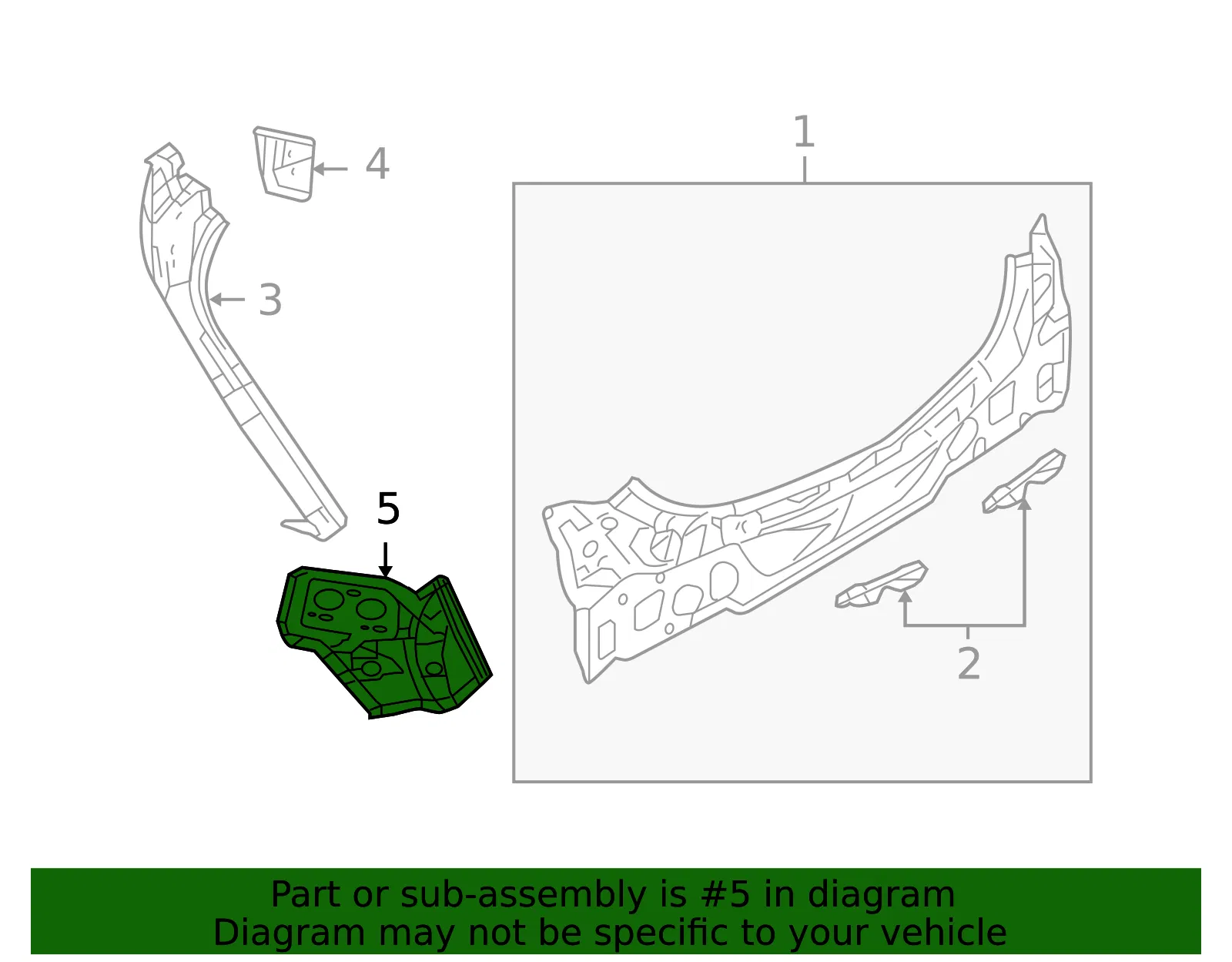 Tail Lamp Pocket - Passenger Side (RH) - Mazda (BBN9-70-481A) - view 2