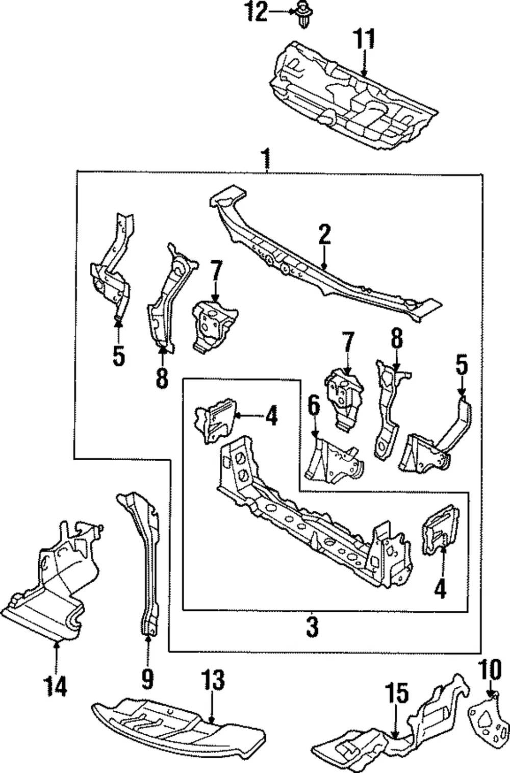 Bracket Rt Lamp - Passenger Side (RH) - Mazda (BC1D-53-12X)
