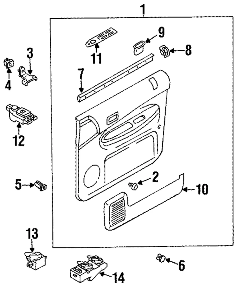 Window Switch - Driver's Side (LH) - Mazda (BC1D-66-350A)