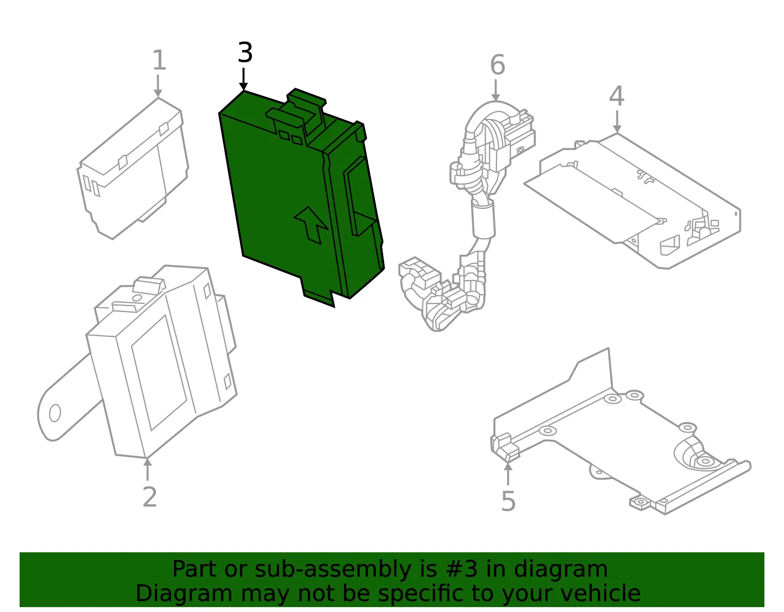 Body Control Module - Mazda (BCYA-67-560K) - view 2