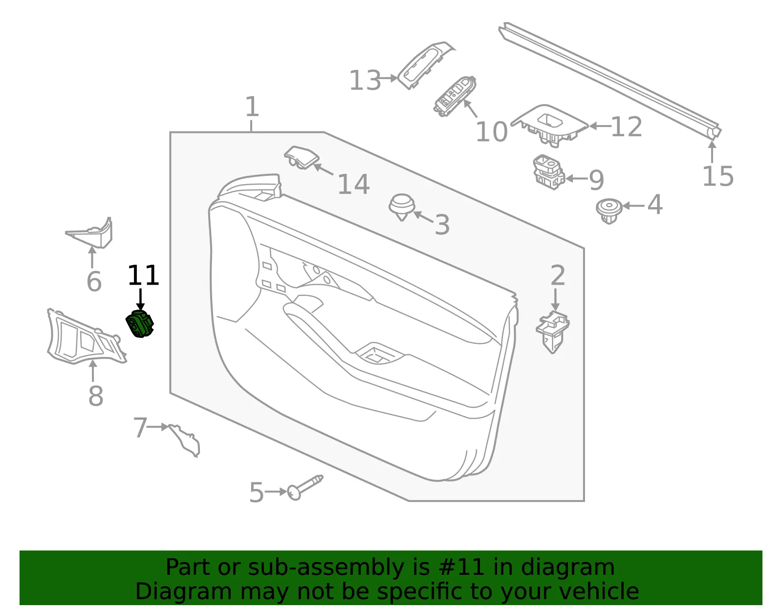 Lock Switch - Mazda (BDGG-66-660A) - view 2