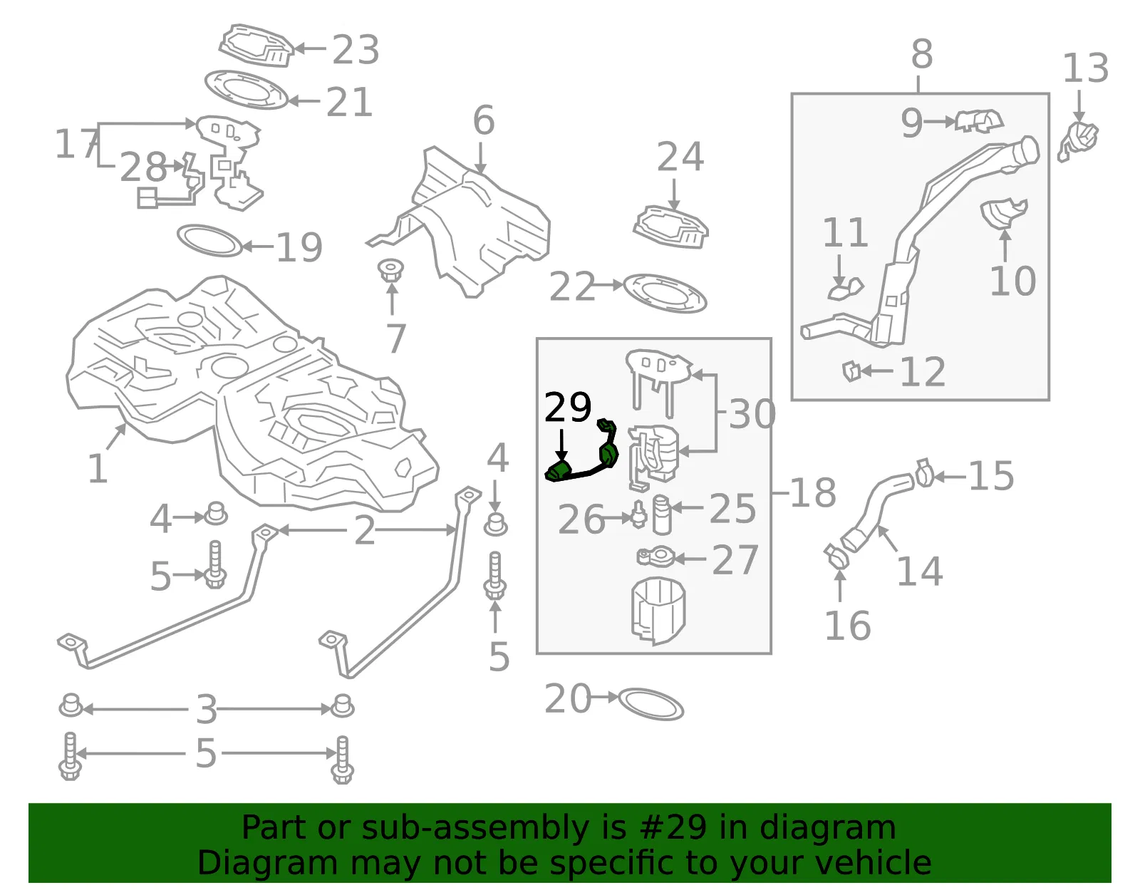 Level Sensor - Driver's Side (LH) - Mazda (BDJD-60-960) - view 2
