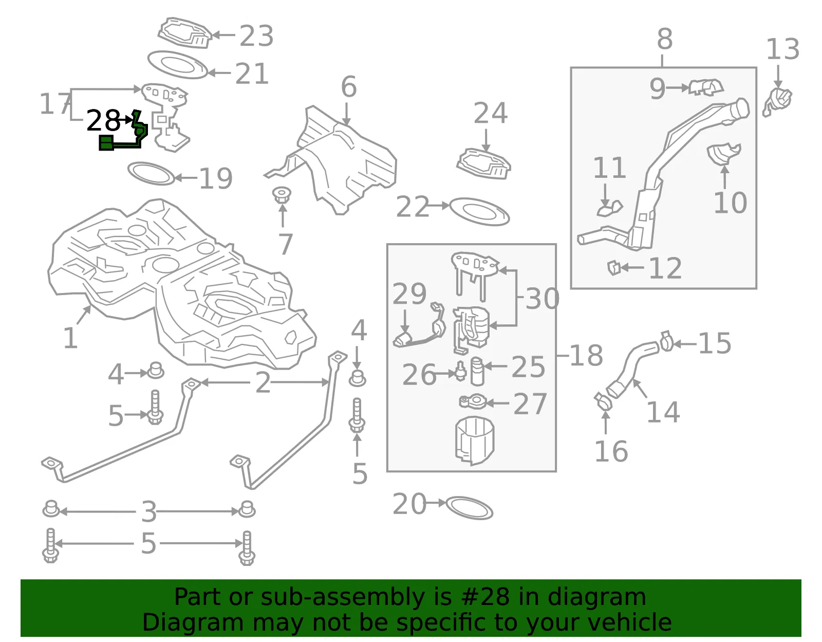 Level Sensor - Passenger Side (RH) - Mazda (BDJD-60-970) - view 2