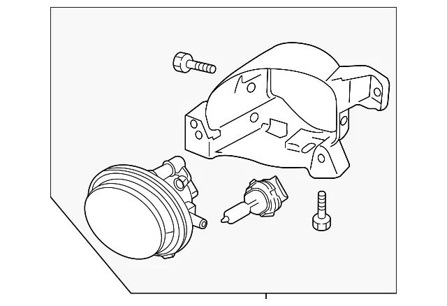 Fog Lamp Assembly - Driver's Side (LH) - Mazda (BGV8-51-690)