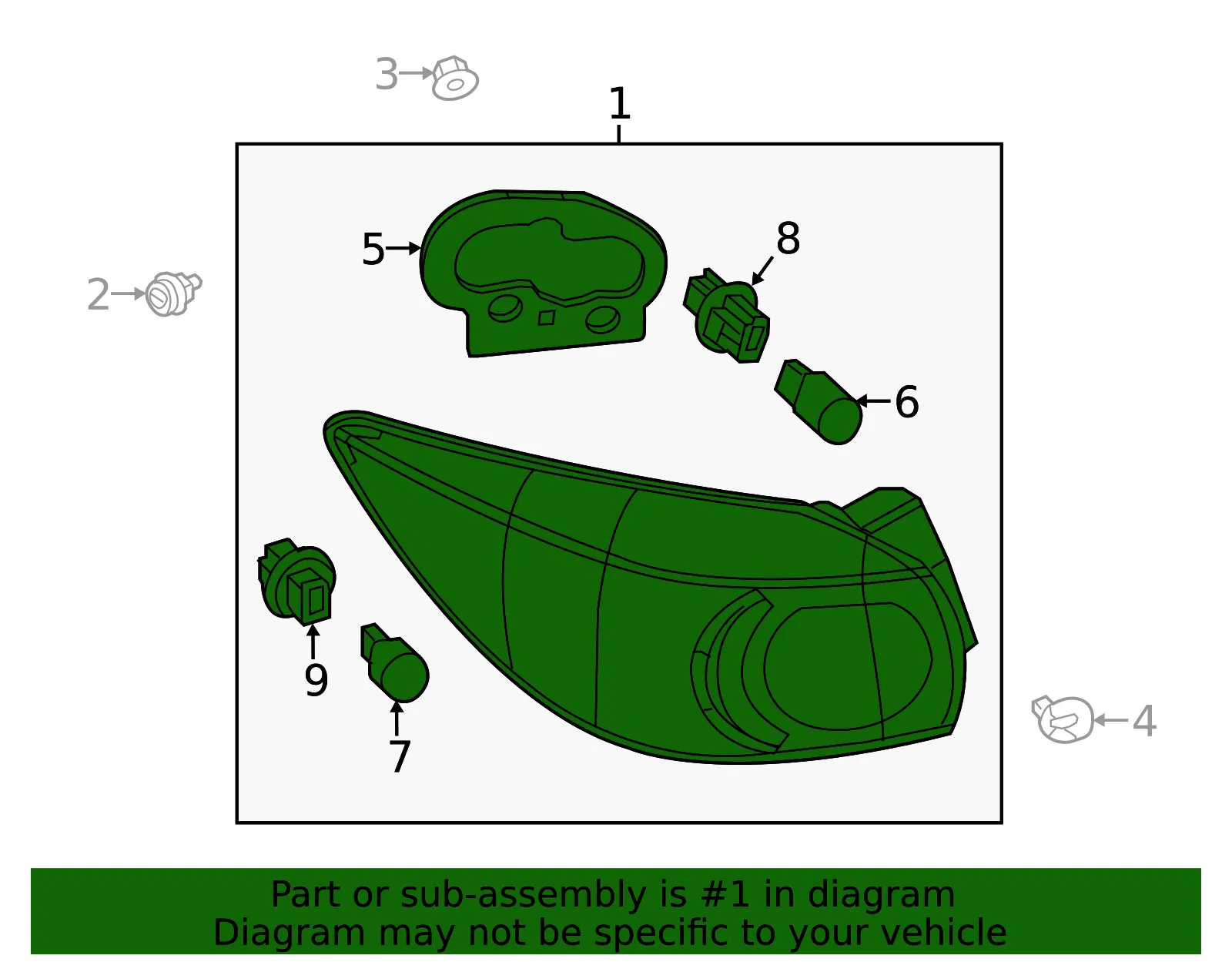 Tail Light Assembly - Mazda (BHP2-51-160C) - view 3