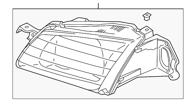 Head Lamp R - Passenger Side (RH) - Mazda (BJ0E-51-030A-P1)