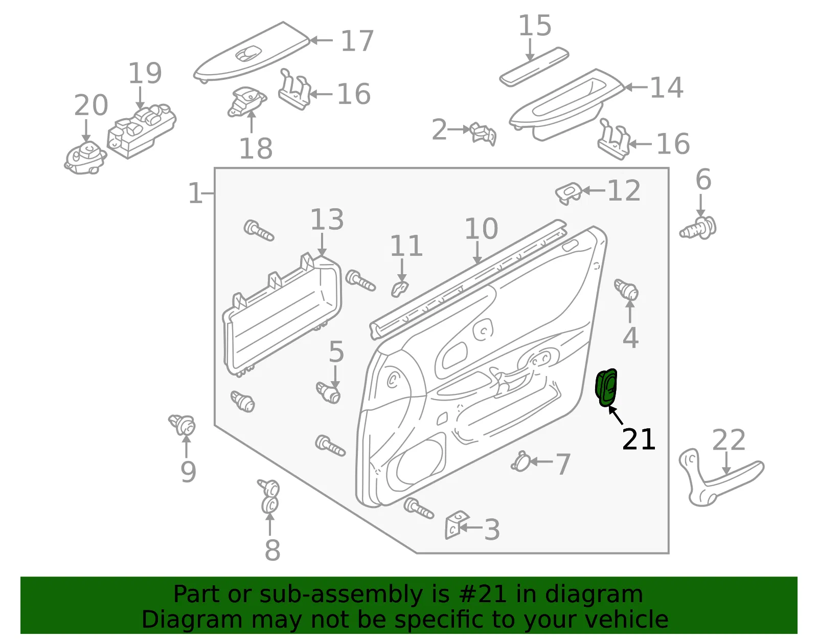 Switch Door Lock - MAZDA (BJ0E66660A80) - view 3
