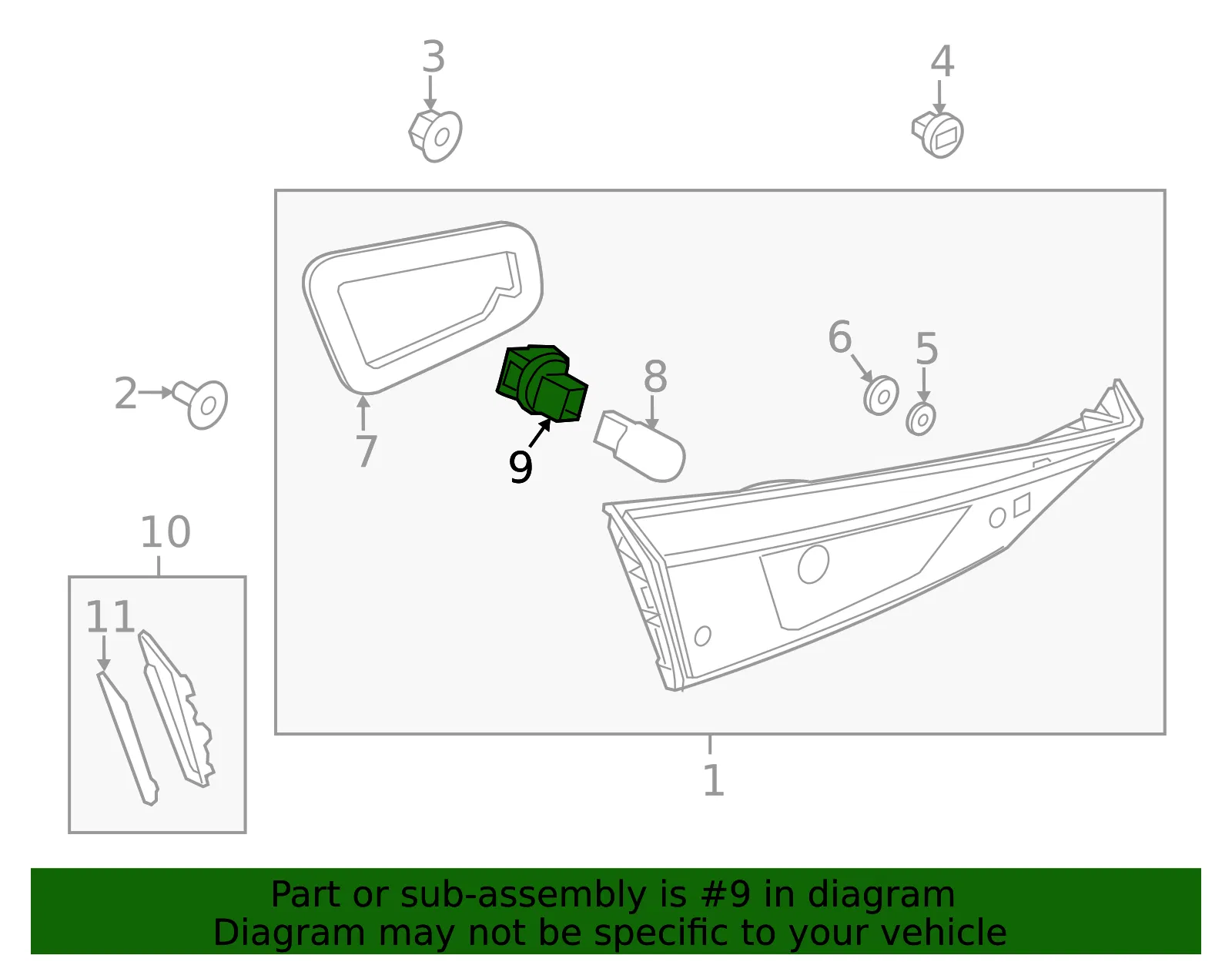 Back Up Light Socket - Mazda (BJT1-51-584) - view 3