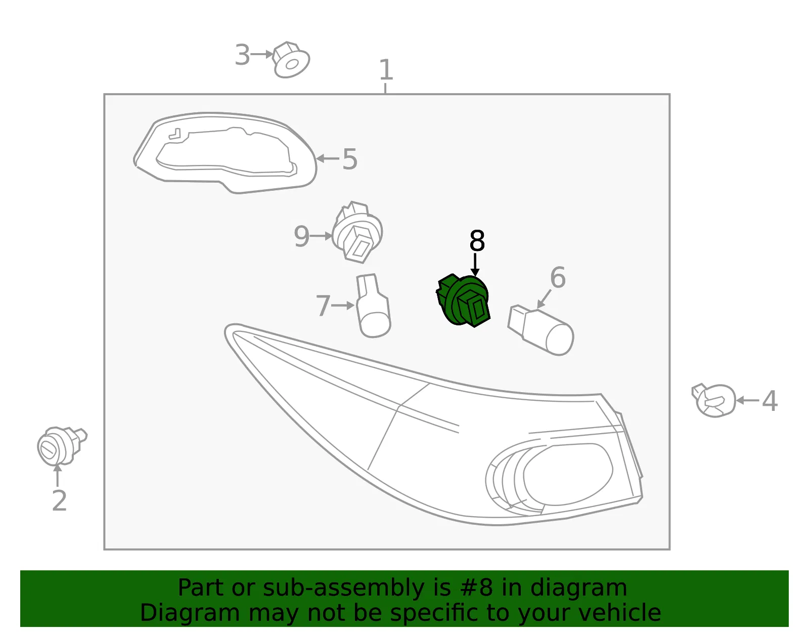 Tail Light Socket - Mazda (BJT6-51-3E7) - view 4