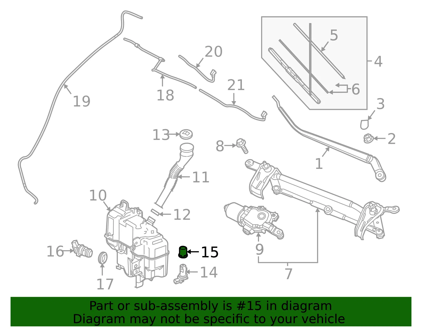 Level Sensor Grommet - Mazda (BJT867491) - view 3