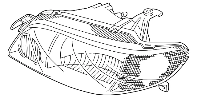 Composite Headlamp - Driver's Side (LH) - Mazda (BL8E-51-0L0D)