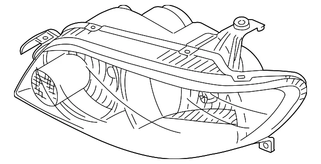 Composite Headlamp - Passenger Side (RH) - Mazda (BN5V-51-0K0C)