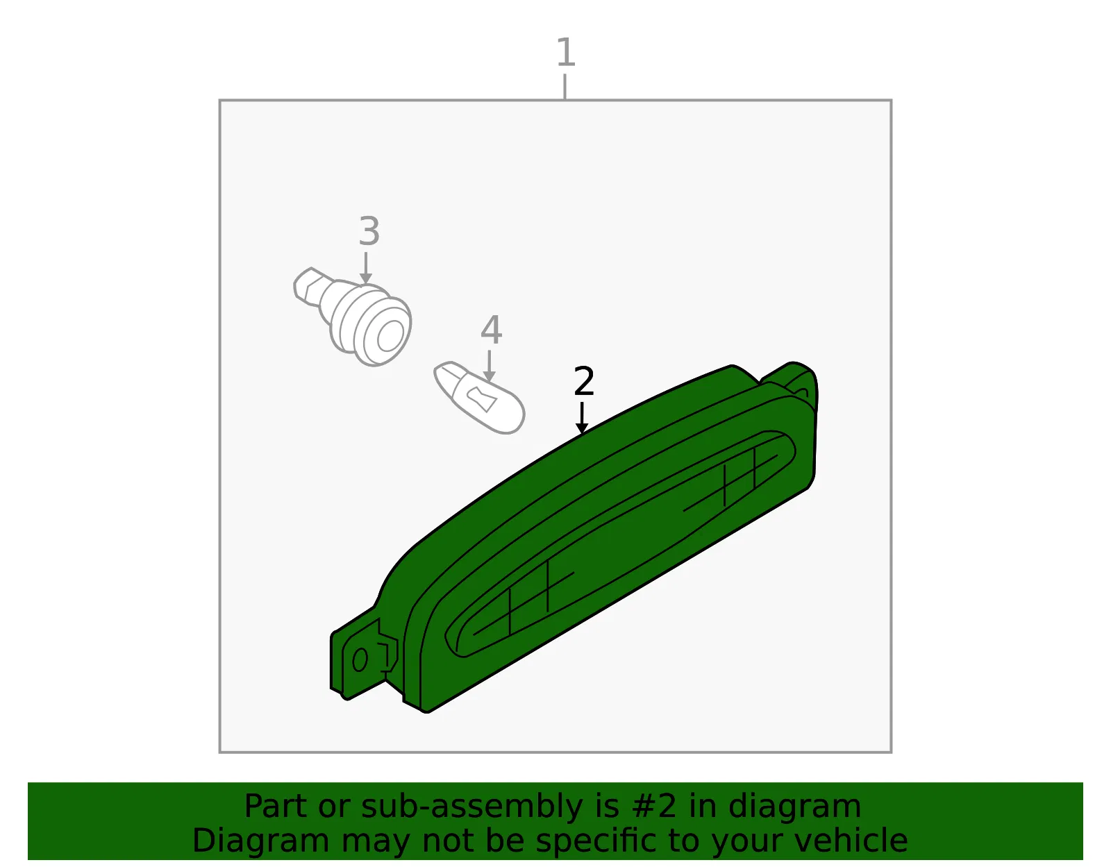 Unit Stop Lamp - MAZDA (BN8V51593A) - view 2