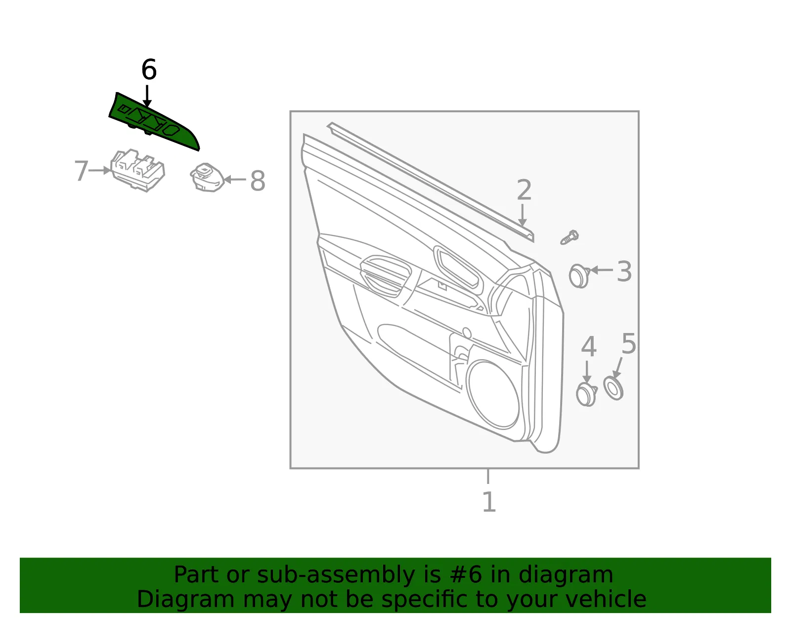 Panel R Switch - MAZDA (BP4L684L1B02) - view 2