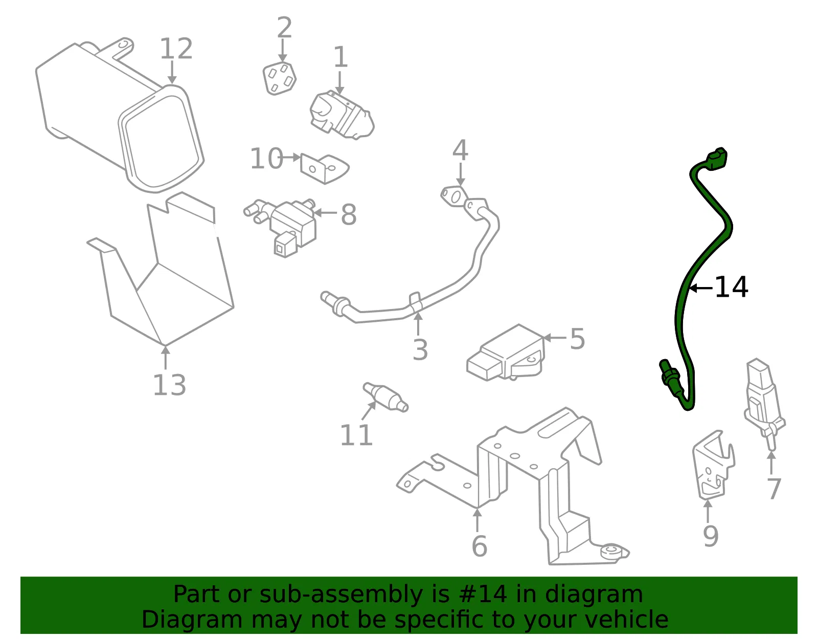 Oxygen Sensor - Mazda (BP4Y-18-861C-9U) - view 3