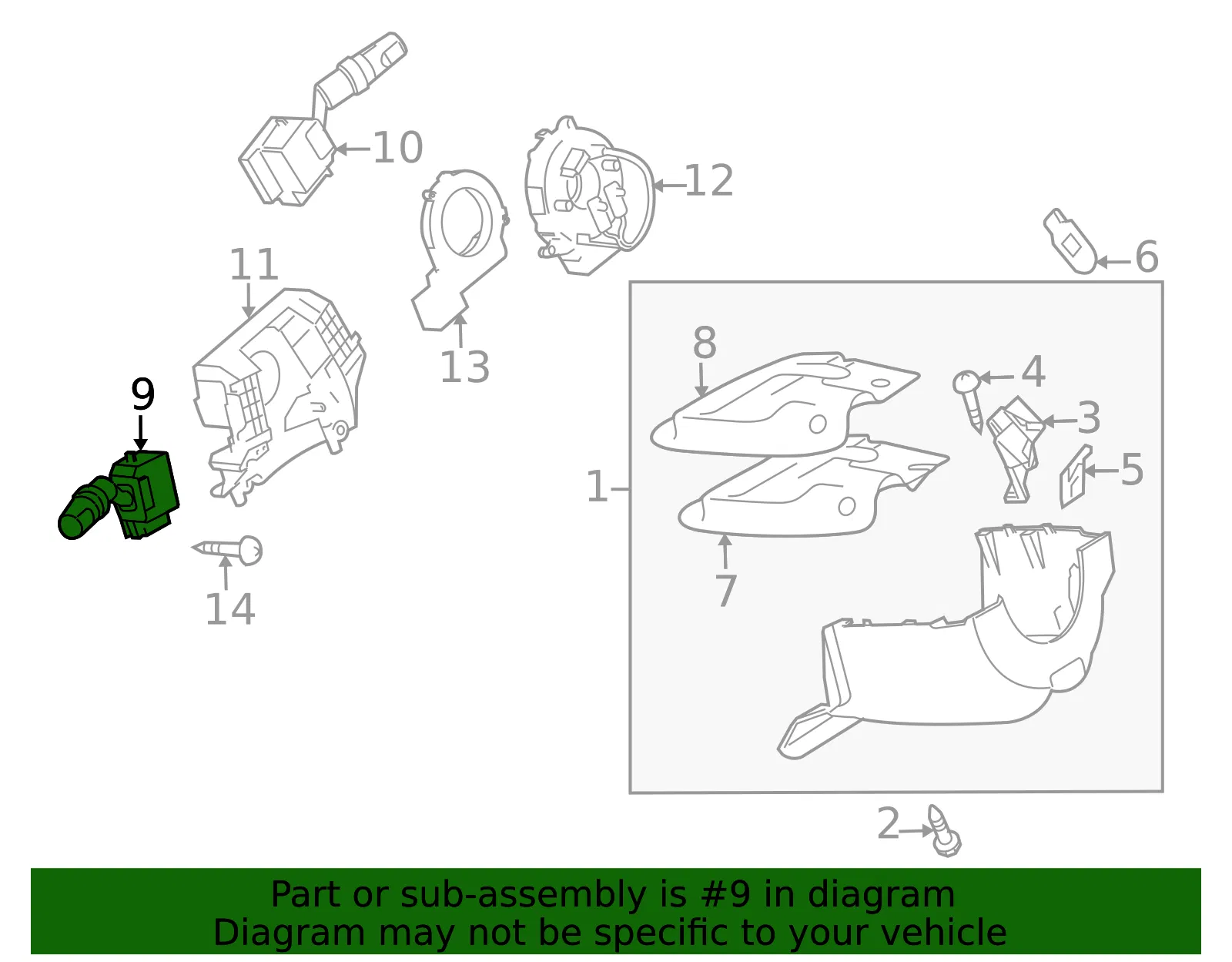 Multi-Function Switch - Mazda (BP8M-66-122) - view 4