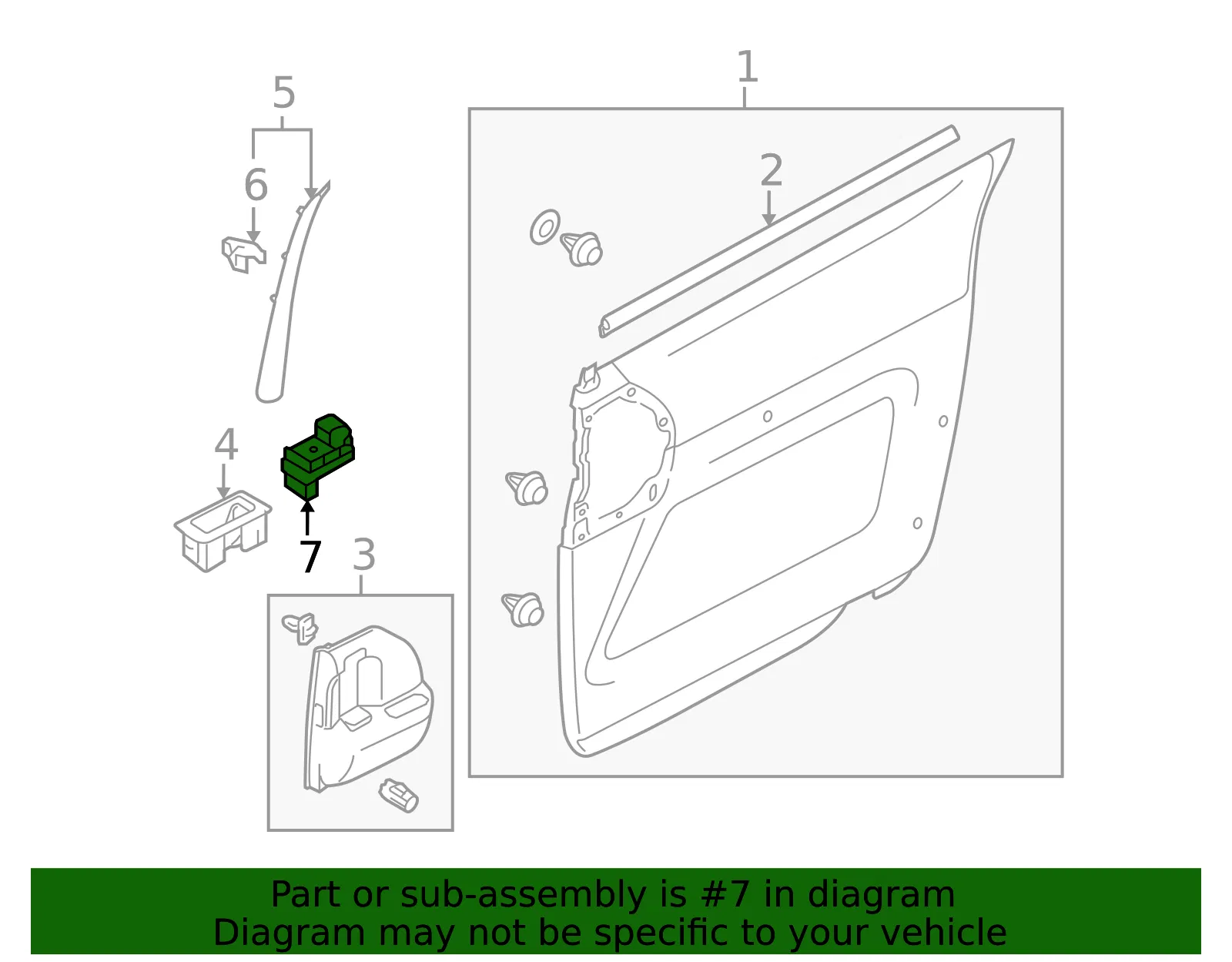 Window Switch - Mazda (C235-66-380) - view 3