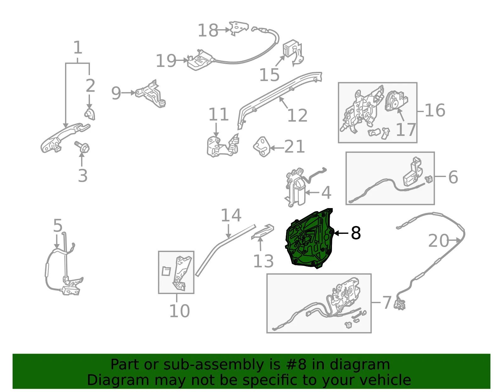 Regulator Module - Passenger Side (RH) - Mazda (C235-72-97XC) - view 2