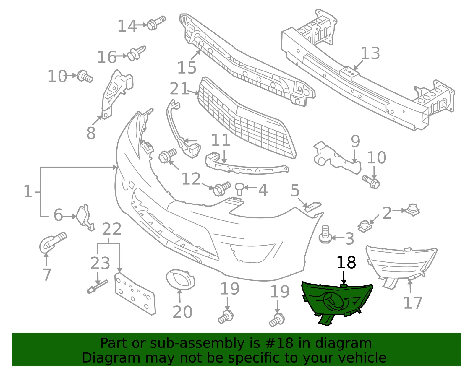 Lamp Cover - Passenger Side (RH) - Mazda (C291-50-C11A) - view 2
