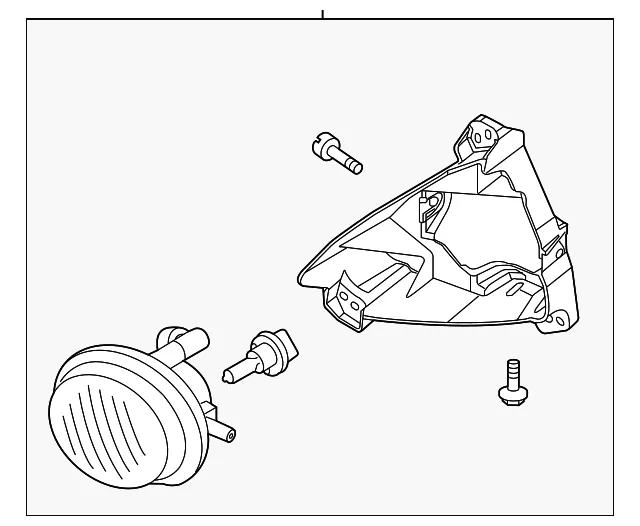 Fog Lamp Assembly - Driver's Side (LH) - Mazda (C597-51-690A)