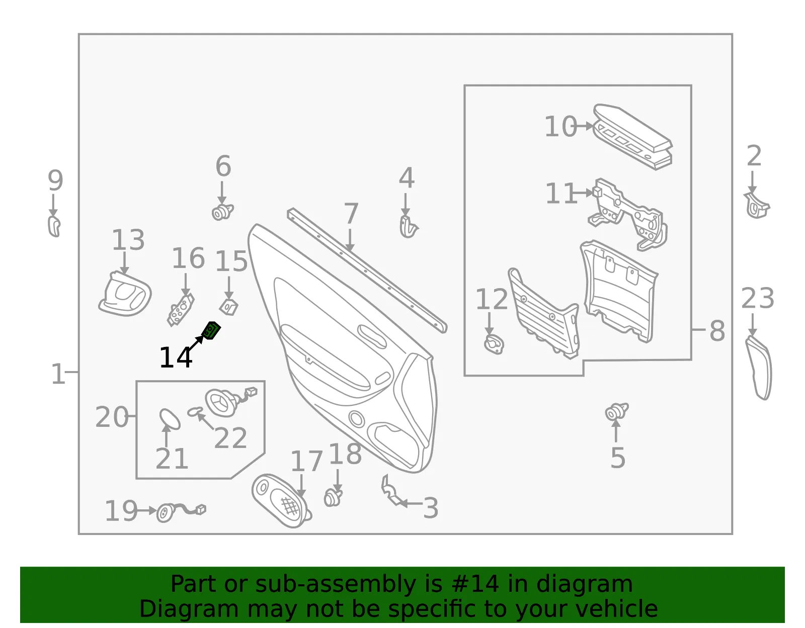 Window Switch - Driver's Side (LH) - Mazda (CA06-66-350B) - view 2