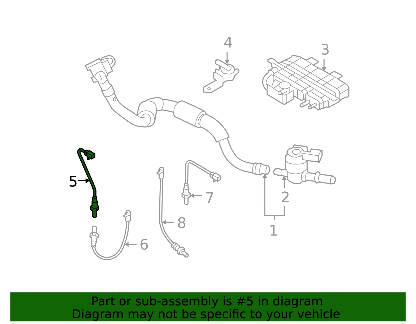 Oxygen Sensor - Mazda (CA07-18-8G1A) - view 3