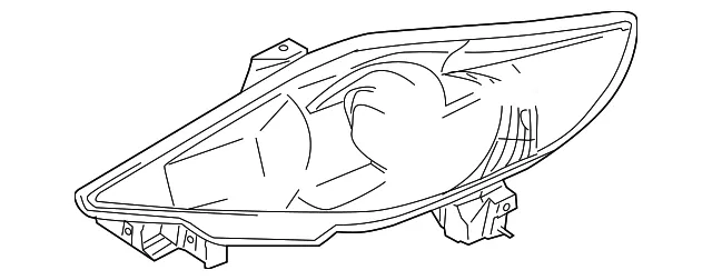 Composite Headlamp - Driver's Side (LH) - Mazda (CC43-51-0L0C)