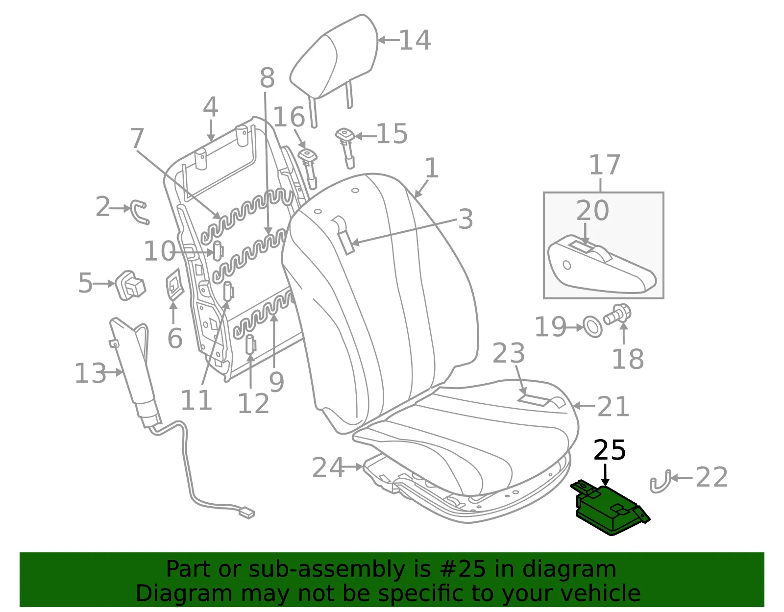 Position Sensor - Passenger Side (RH) - Mazda (CC43-67-SW0A) - view 2