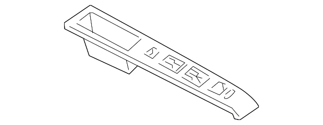Switch Panel - Passenger Side (RH) - Mazda (CC65-68-4L1C)