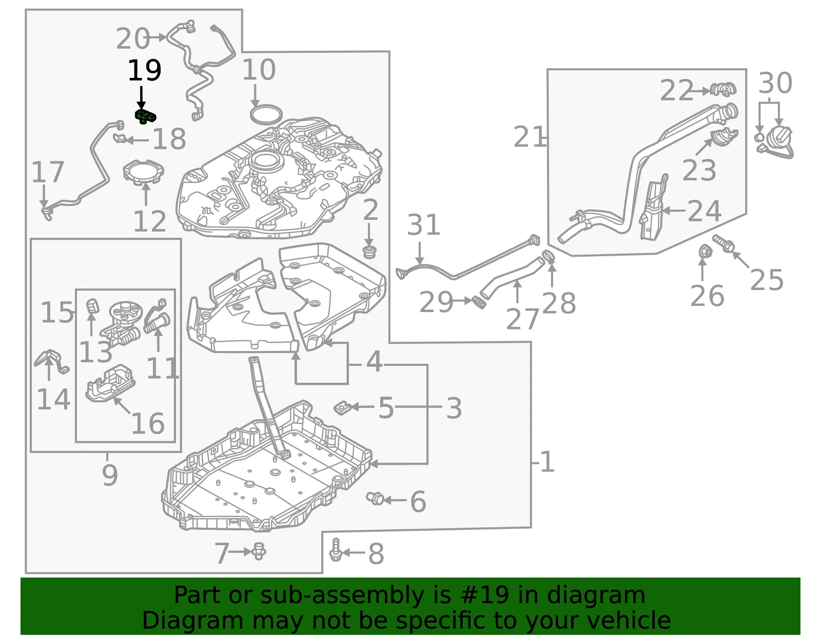 Pressure Sensor - Mazda (CW01-18-2B3) - view 2