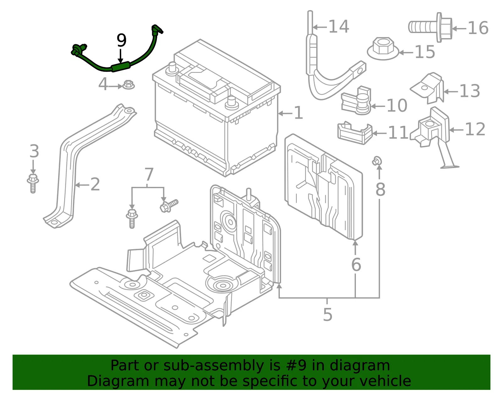 Battery Vent Tube - Mazda (CW01-18-52X) - view 2