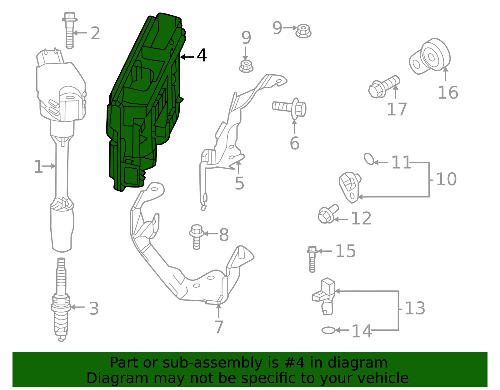 Engine Control Module (ECM) - Mazda (CW01-30-120B) - view 2
