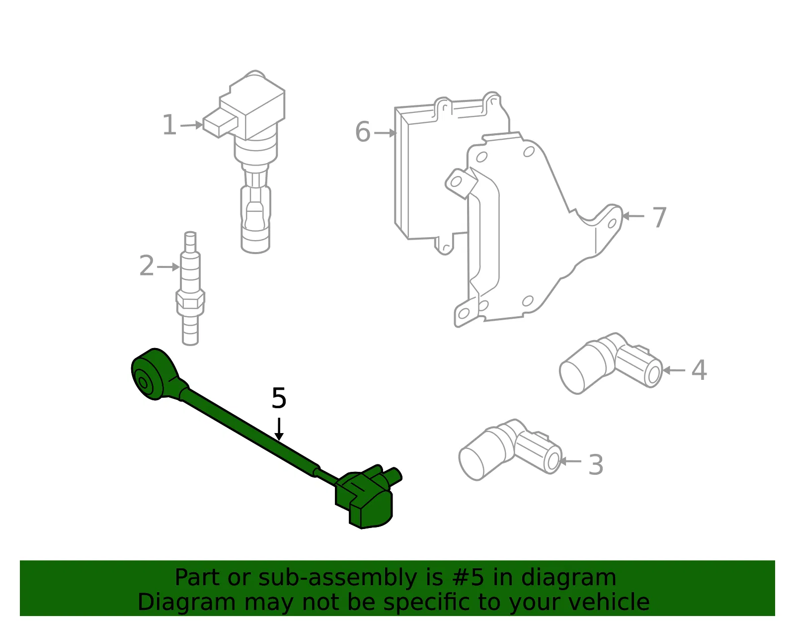 Knock Sensor - Mazda (CY01-18-921) - view 3