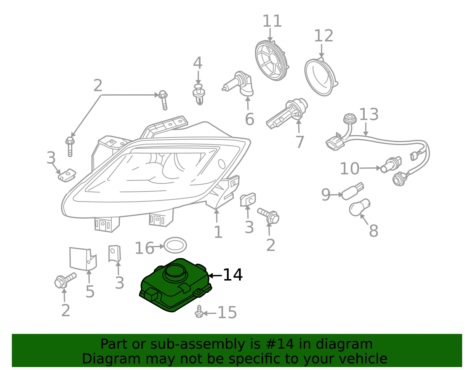 Headlight Control Module - Mazda (D530-51-0H3) - view 3