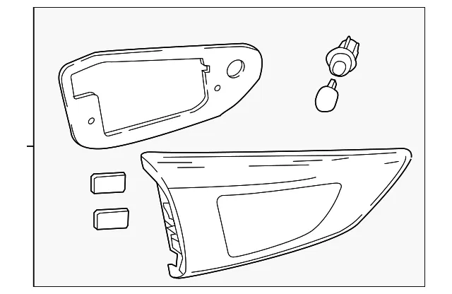 Backup Lamp - Driver's Side (LH) - Mazda (DB2R-51-3G0B)