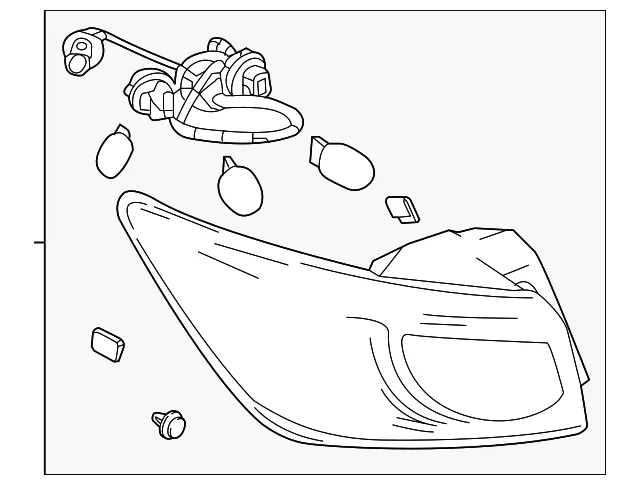 Tail Lamp Assembly - Driver's Side (LH) - Mazda (DB4G-51-160)