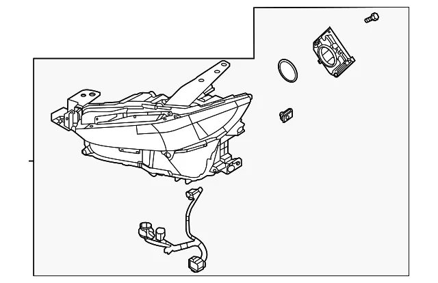 Headlight Assembly - Mazda (DGJ1-51-040C)