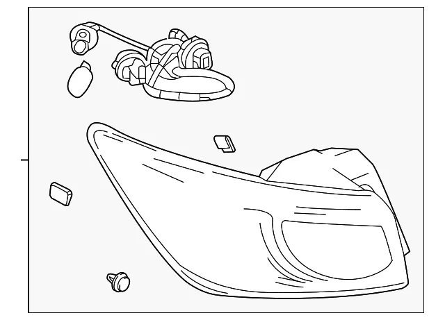 Tail Lamp Assembly - Passenger Side (RH) - Mazda (DM6F-51-150A)